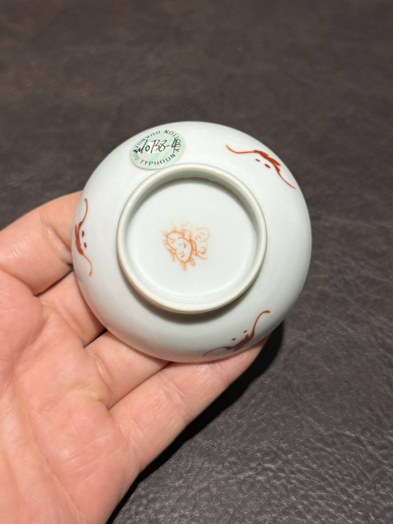 清道光 粉彩花卉纹小碟 - 图4