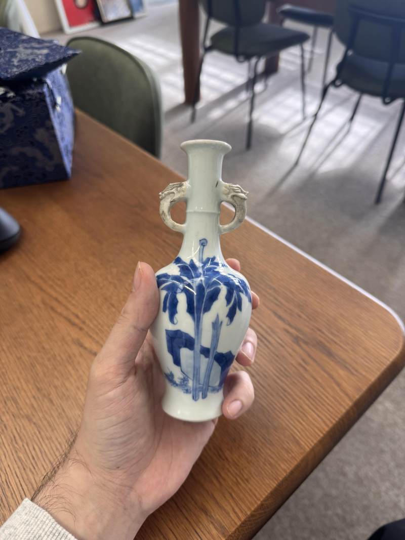 清康熙 青花奏樂圖雙耳瓶 | Santos Collection | A fine Chinese blue and white 'musicians' twin-handled vase, Qing dynasty, Kangxi period - 图5
