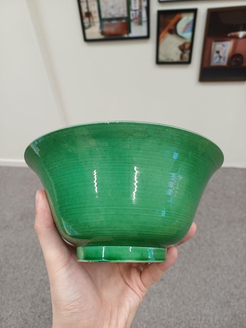 清康熙 綠釉盌 | Santos Collection | A Chinese green-glazed bowl, Qing dynasty, Kangxi period - 图6