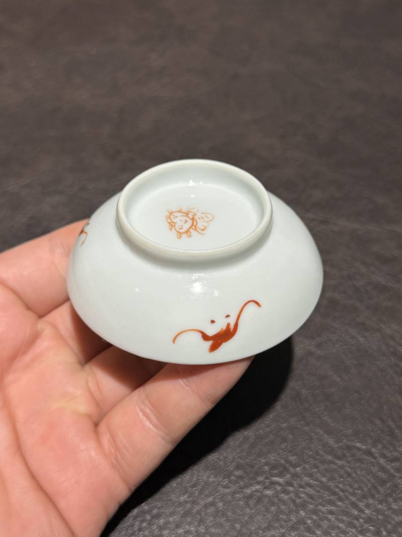 清道光 粉彩花卉纹小碟 - 图5