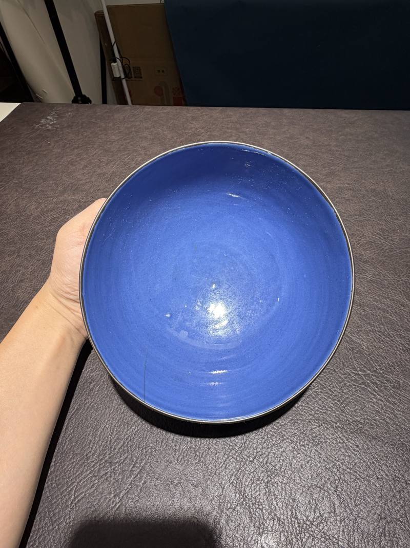 明嘉靖 回青料敦式碗 - 图4