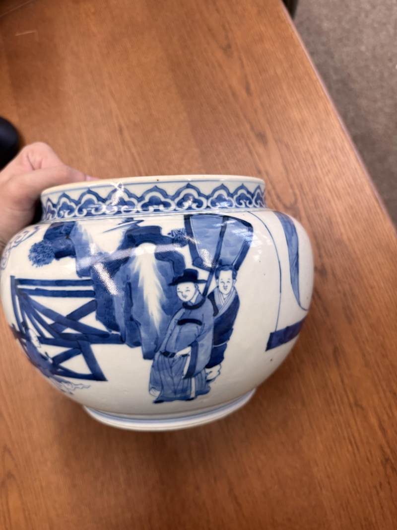 清康熙 青花人物故事圖罐 | Santos Collection | A Chinese blue and white 'figural' jar, Qing dynasty, Kangxi period - 图21