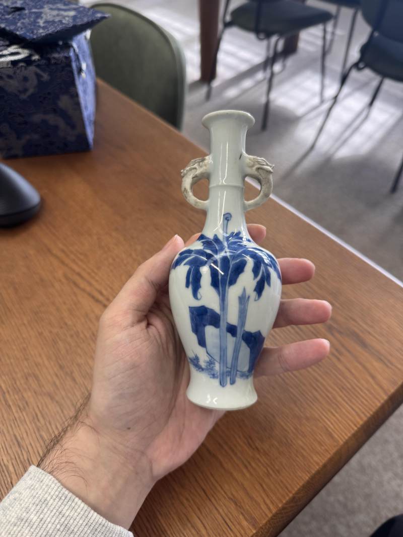 清康熙 青花奏樂圖雙耳瓶 | Santos Collection | A fine Chinese blue and white 'musicians' twin-handled vase, Qing dynasty, Kangxi period - 图13