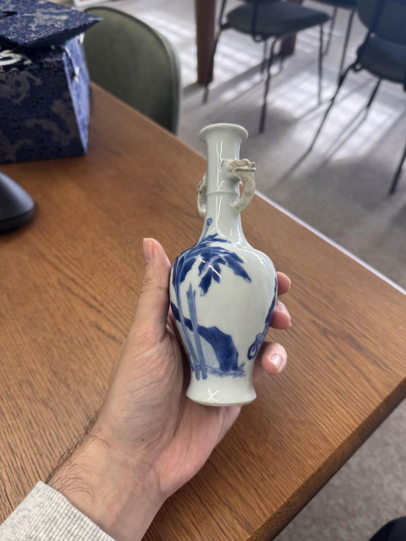 清康熙 青花奏樂圖雙耳瓶 | Santos Collection | A fine Chinese blue and white 'musicians' twin-handled vase, Qing dynasty, Kangxi period - 图11
