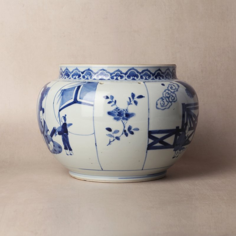 清康熙 青花人物故事圖罐 | Santos Collection | A Chinese blue and white 'figural' jar, Qing dynasty, Kangxi period - 图12