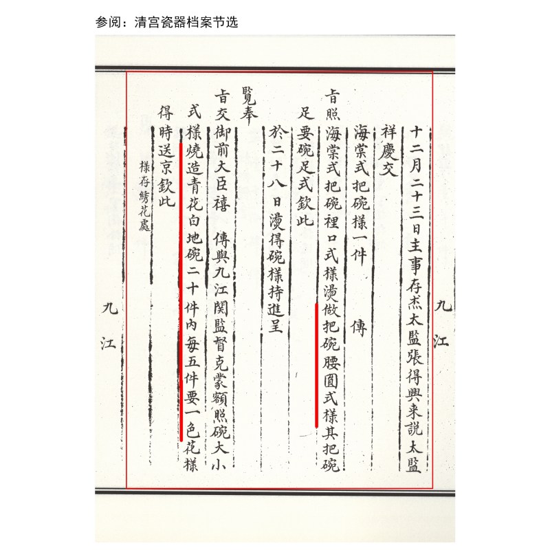 清道光 青花缠枝莲托寿字纹腰圆碗 - 图6