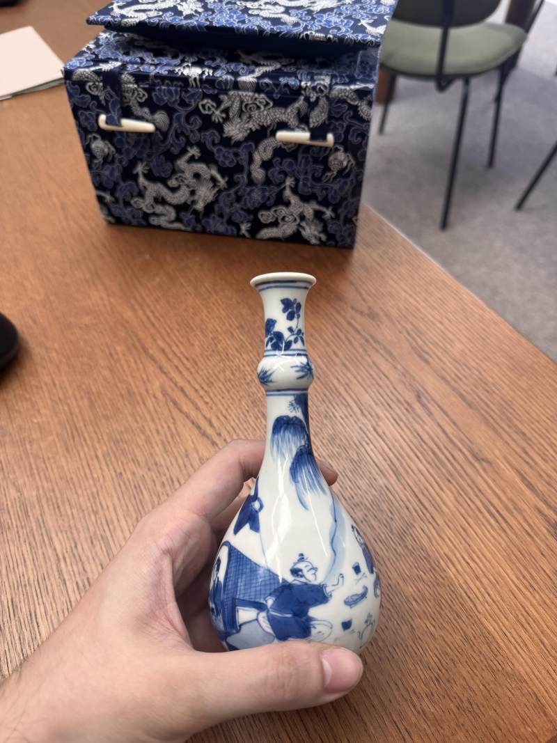 清康熙 青花漁夫圖瓶 | Santos Collection | A fine Chinese blue and white 'fishermen' vase, Qing dynasty, Kangxi period - 图26