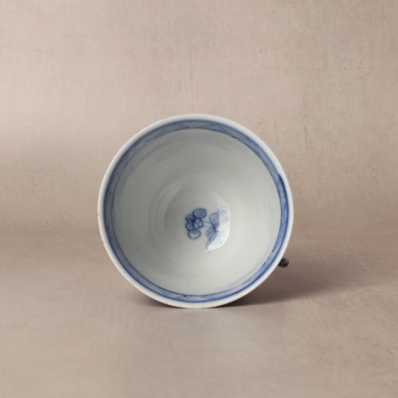 清康熙 青花花卉紋雙耳盃 | Santos Collection | A Chinese blue and white chocolate cup, Qing dynasty, Kangxi period - 图15