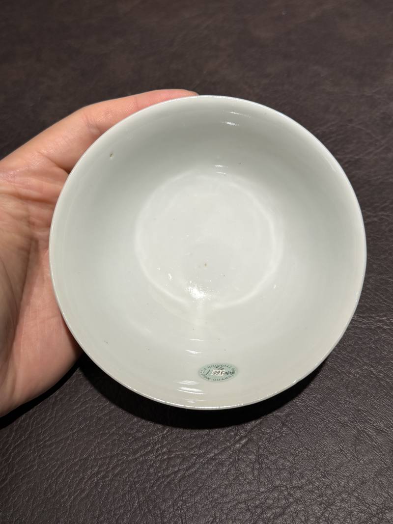 民国 粉彩百花不露地碗一对 - 图6