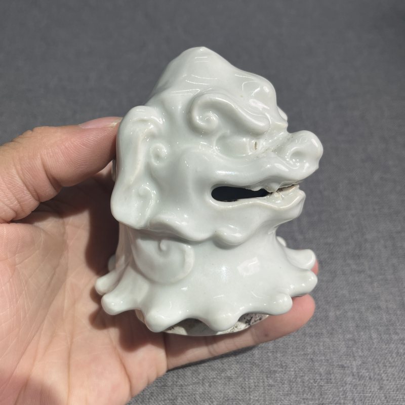 清白釉瑞兽香薰 - 图6