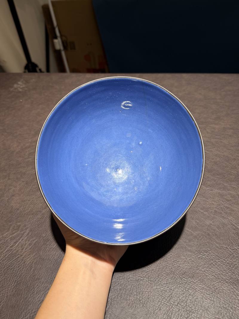 明嘉靖 回青料敦式碗 - 图10