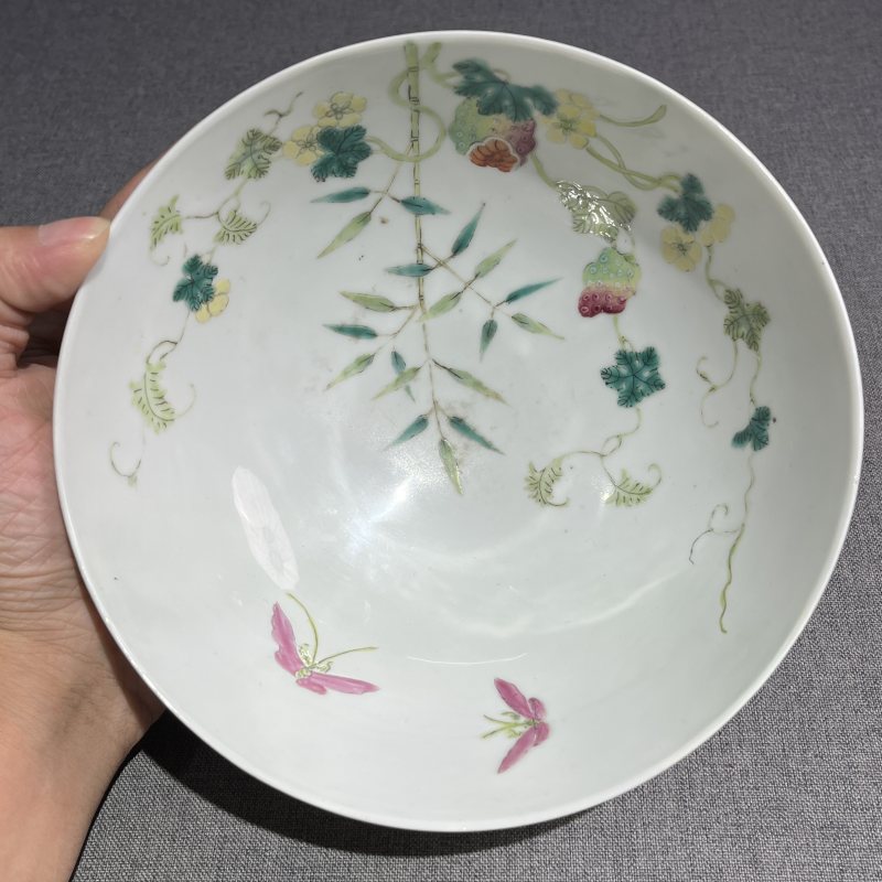 清光绪粉彩癞瓜碗 - 图8