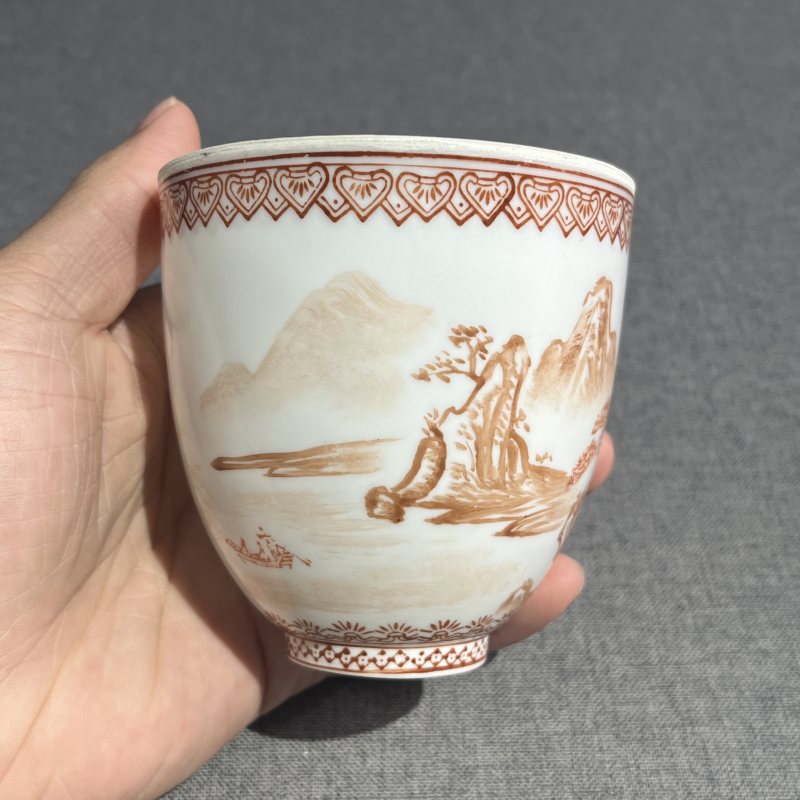 二十世纪矾红山水风景铃铛杯 - 图5