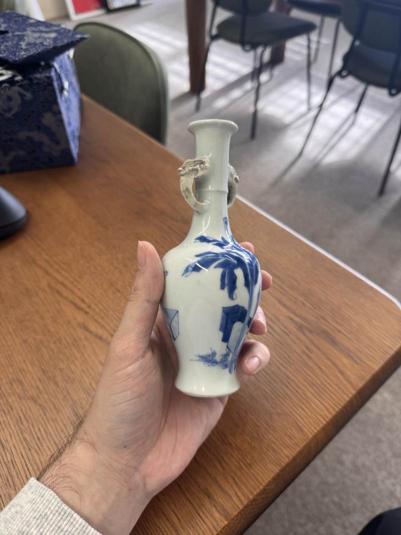 清康熙 青花奏樂圖雙耳瓶 | Santos Collection | A fine Chinese blue and white 'musicians' twin-handled vase, Qing dynasty, Kangxi period - 图15