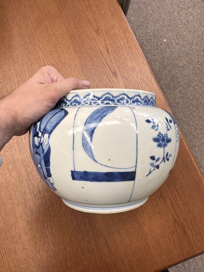 清康熙 青花人物故事圖罐 | Santos Collection | A Chinese blue and white 'figural' jar, Qing dynasty, Kangxi period - 图4