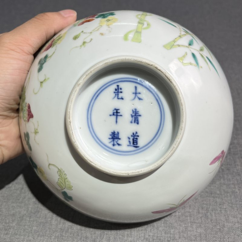 清光绪粉彩癞瓜碗 - 图10
