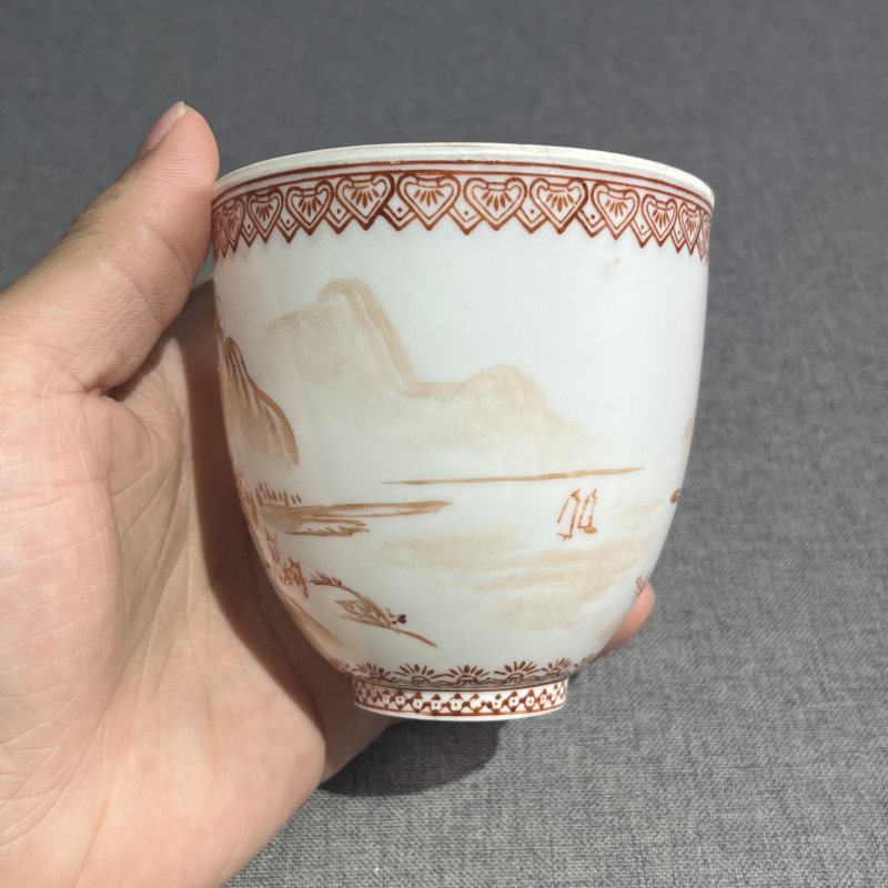 二十世纪矾红山水风景铃铛杯 - 图6