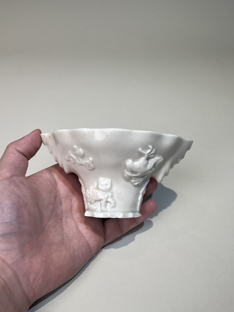 十七世纪 德化龙虎杯 - 图2