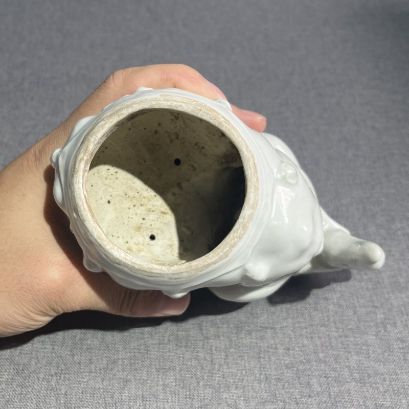 清白釉瑞兽香薰 - 图11