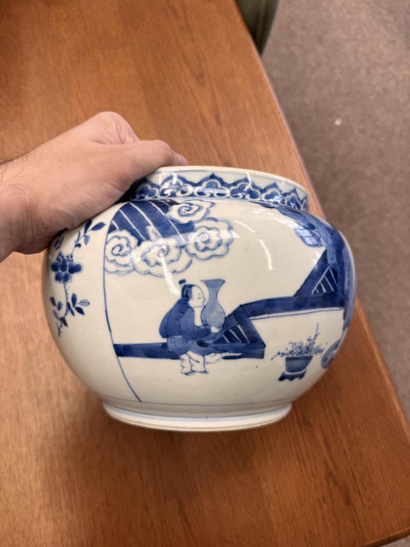 清康熙 青花人物故事圖罐 | Santos Collection | A Chinese blue and white 'figural' jar, Qing dynasty, Kangxi period - 图5