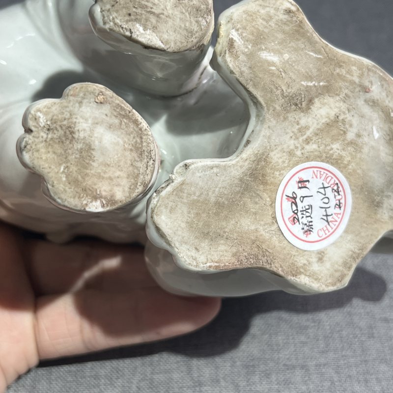 清白釉瑞兽香薰 - 图13