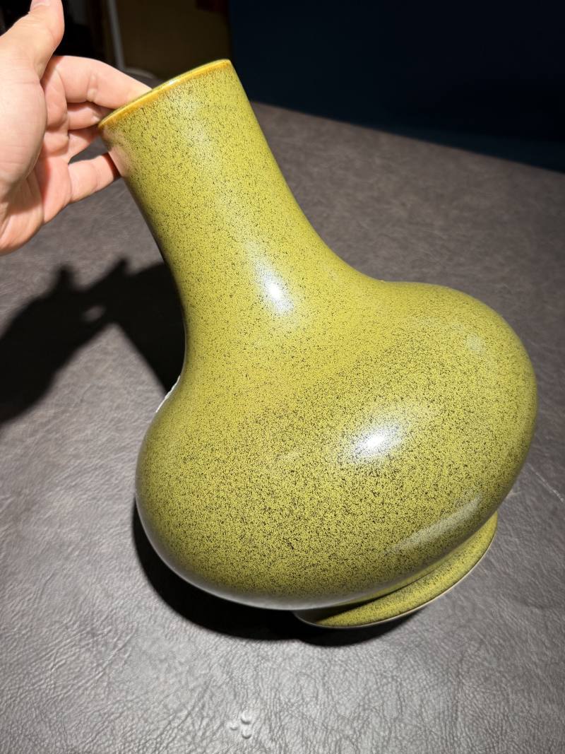 19世纪 茶叶末釉荸荠瓶 - 图3