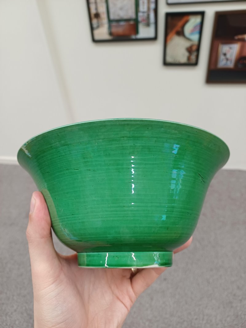 清康熙 綠釉盌 | Santos Collection | A Chinese green-glazed bowl, Qing dynasty, Kangxi period - 图11