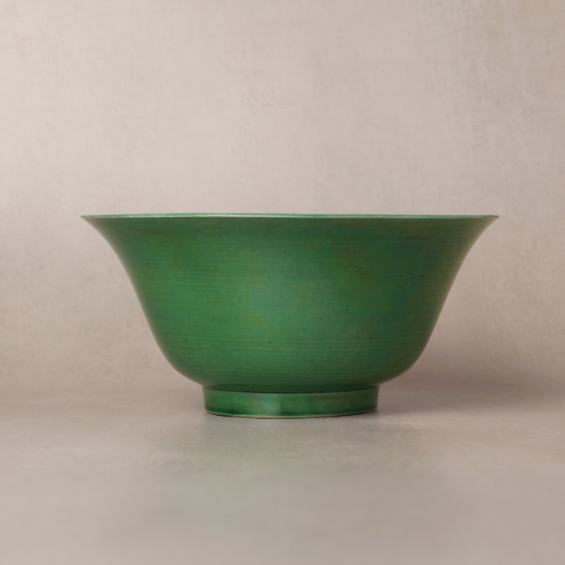 清康熙 綠釉盌 | Santos Collection | A Chinese green-glazed bowl, Qing dynasty, Kangxi period