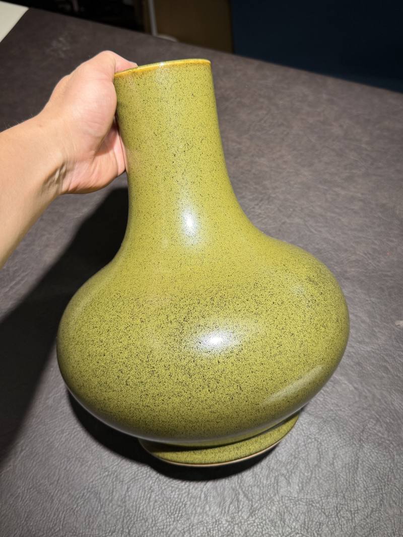 19世纪 茶叶末釉荸荠瓶 - 图4