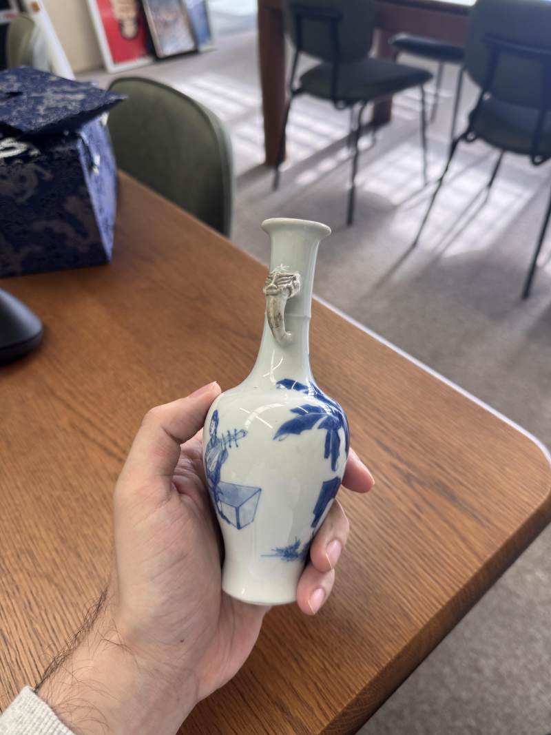 清康熙 青花奏樂圖雙耳瓶 | Santos Collection | A fine Chinese blue and white 'musicians' twin-handled vase, Qing dynasty, Kangxi period - 图17