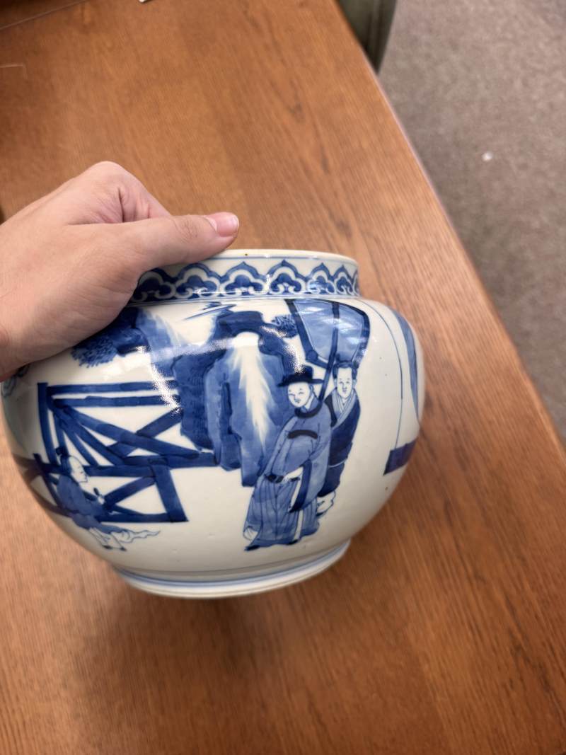 清康熙 青花人物故事圖罐 | Santos Collection | A Chinese blue and white 'figural' jar, Qing dynasty, Kangxi period - 图6