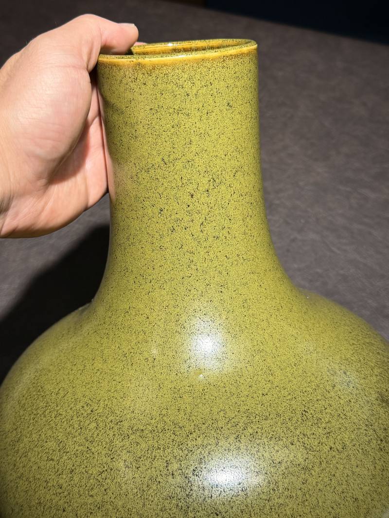 19世纪 茶叶末釉荸荠瓶 - 图5