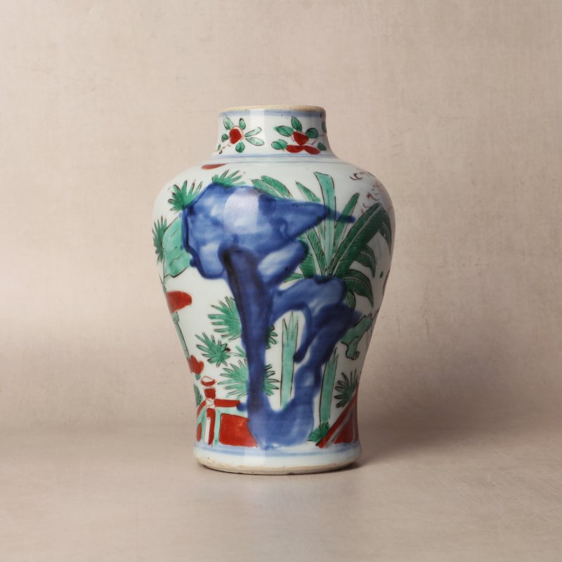 十七世紀 五彩高士圖瓶 | Santos Collection | A Chinese wucai 'official and attendant' vase, 17th century - 图15