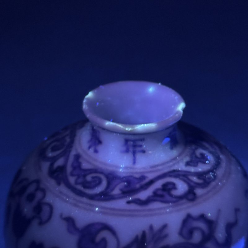 清雍正 青花缠枝莲纹梅瓶 - 图9