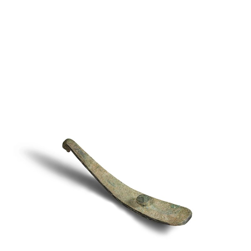 戰國 銅鎏金帶鉤 | A GILT-BRONZE BELT HOOK - 图3