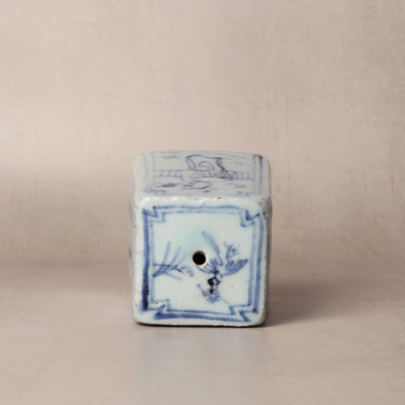 明 青花高士圖香托 | Santos Collection | A Chinese blue and white incense holder, Ming dynasty - 图5