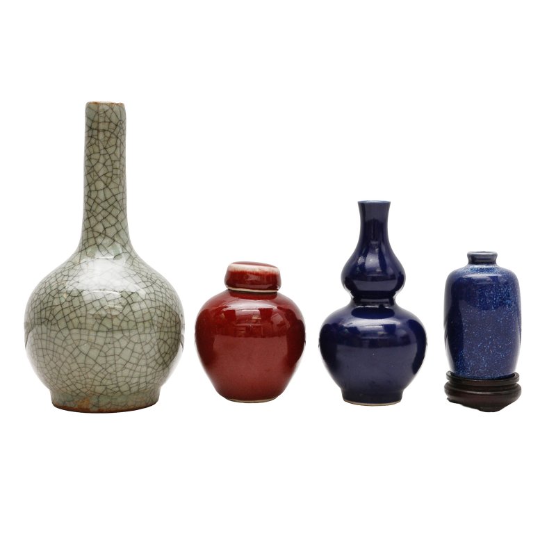 十九至二十世紀 各式單色釉瓷器 一組四件 | Four Chinese monochrome ceramics, 19th-20th century - 图2