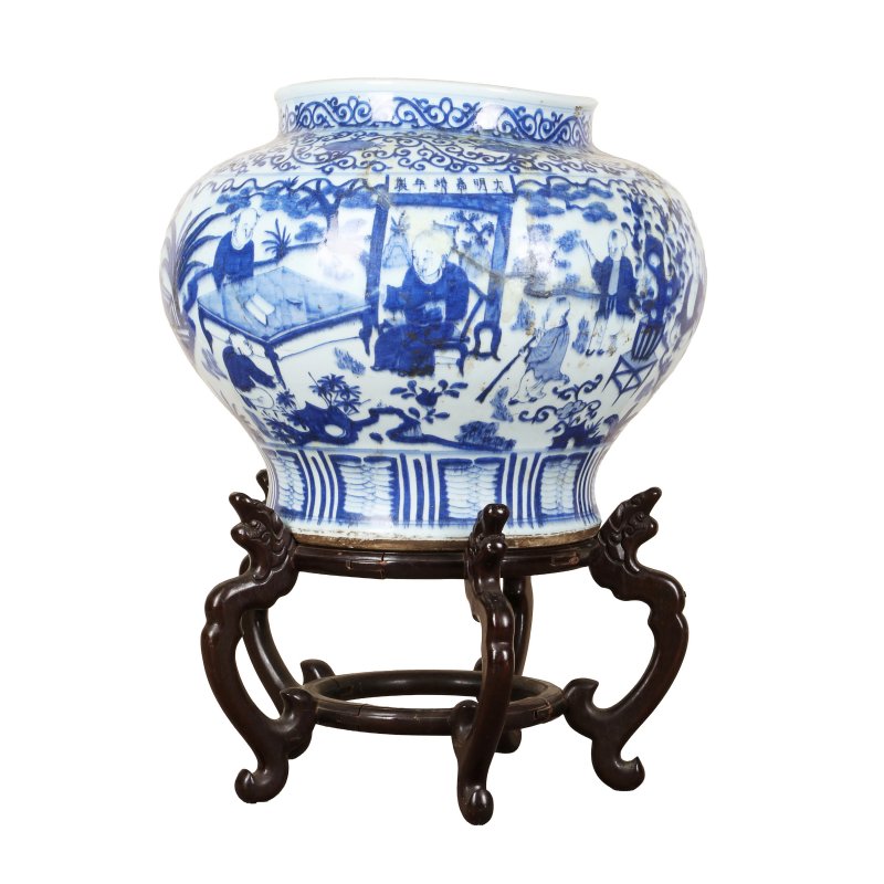 清十八世紀 青花百子圖瓶 | A large Chinese blue and white 'boys' vase, Qing dynasty, 18th century - 图12