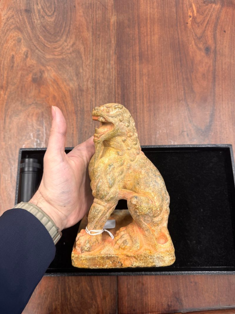 或為唐 大理石雕瑞獅像 | A Chinese marble carving of a lion, possibly Tang dynasty - 图10