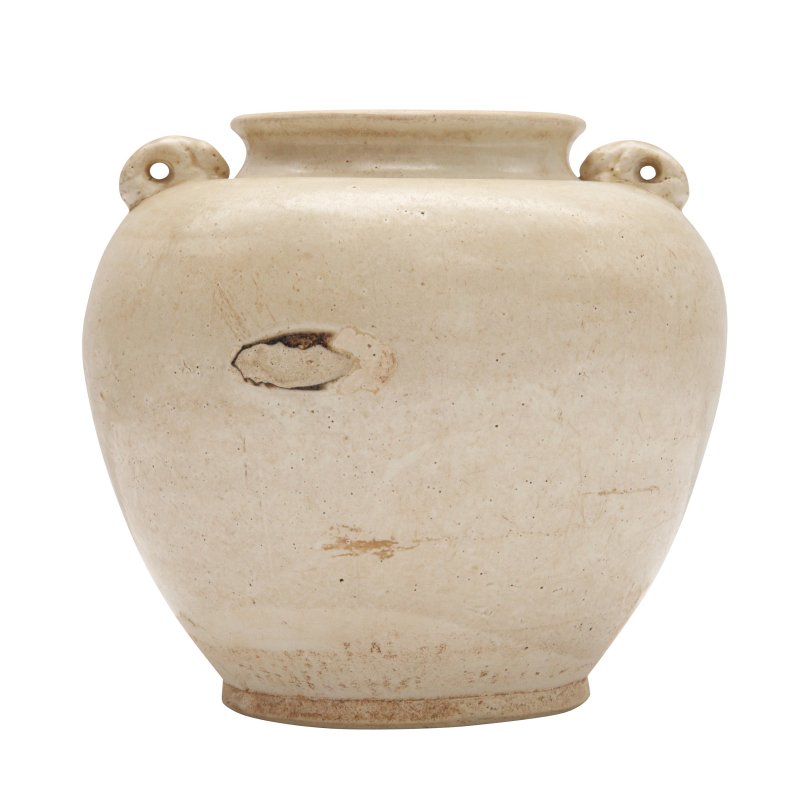 唐 白釉雙繋罐 | A Chinese white-glazed jar, Tang dynasty - 图2