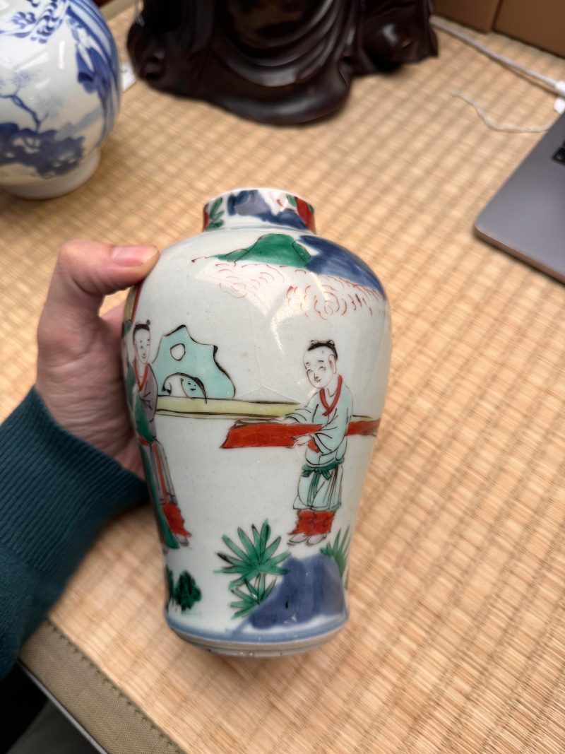清順治 五彩高士圖罐 | A Chinese wucai 'official' vase, Qing dynasty, Shunzhi period - 图5