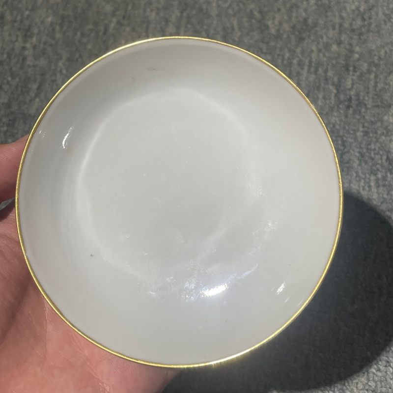清宣统 白釉碗盘一组 - 图10