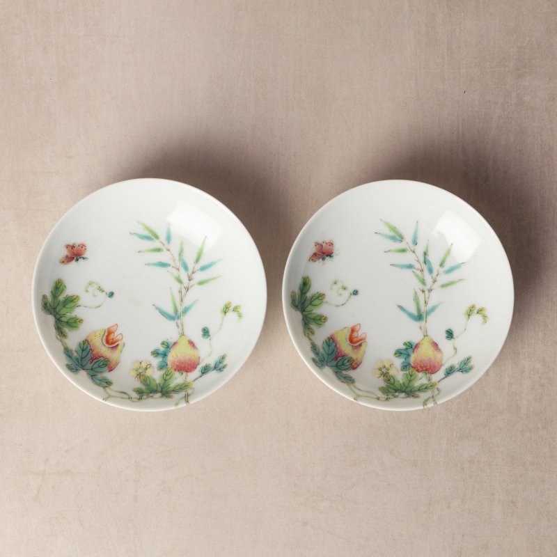 清道光 粉彩癩瓜紋蓋盌一對 《大清道光年製》款 | Santos Collection | A pair of fine Chinese famille-rose 'bitter melon' bowls and covers, Qing dynasty, Daoguang mark and period - 图56