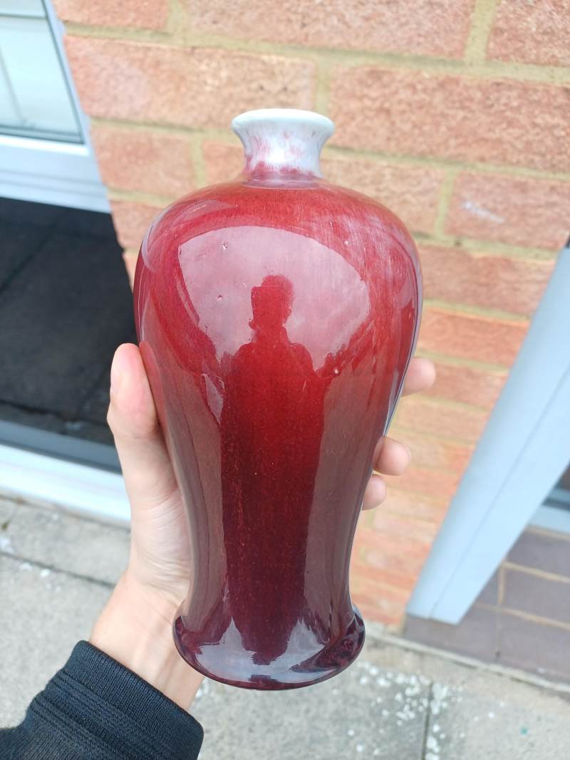 清十八世紀 仿郎窯紅釉瓶 | A fine Chinese Langyao-type copper-red vase, Qing dynasty, 18th century - 图12