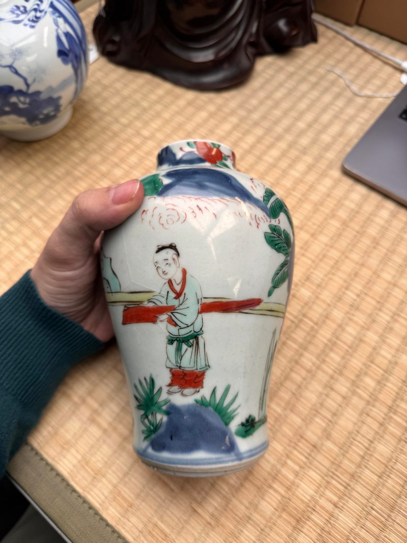清順治 五彩高士圖罐 | A Chinese wucai 'official' vase, Qing dynasty, Shunzhi period - 图6