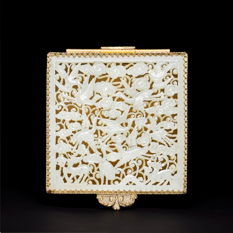 嵌玉首飾盒 | A RETICULATED JADE-INLAID JEWELLERY BOX - 图2