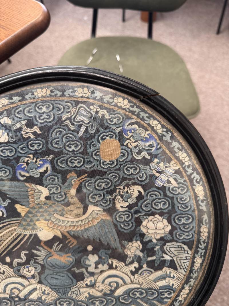 清十八/十九世紀 緙絲文官錦雞紋團補 | A fine Chinese silk kesi 'pheasant' roundel, Qing dynasty, 18th/19th century - 图12