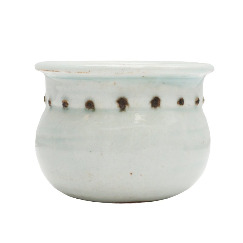 南宋 青白釉鐵斑米斗 | A Chinese iron-spotted qingbai rice measure, Southern Song dynasty - 图2