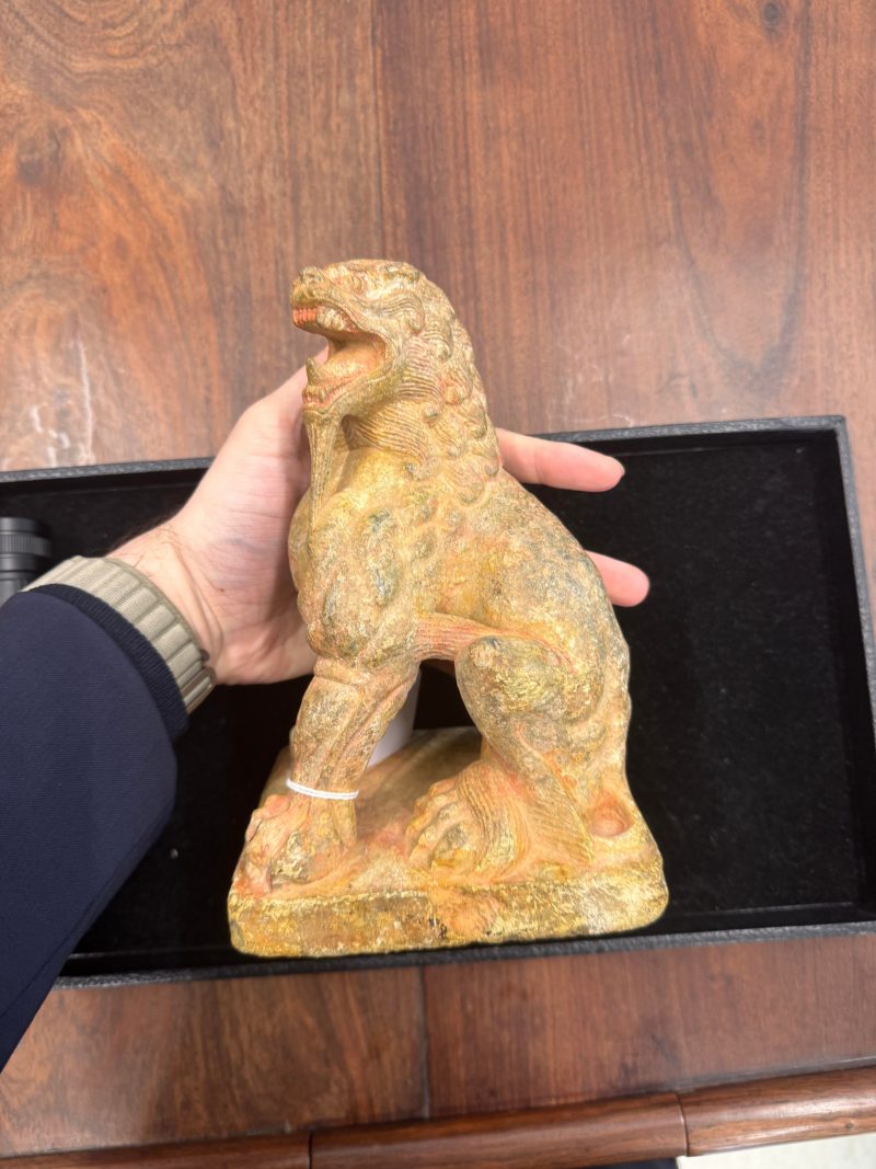 或為唐 大理石雕瑞獅像 | A Chinese marble carving of a lion, possibly Tang dynasty - 图12