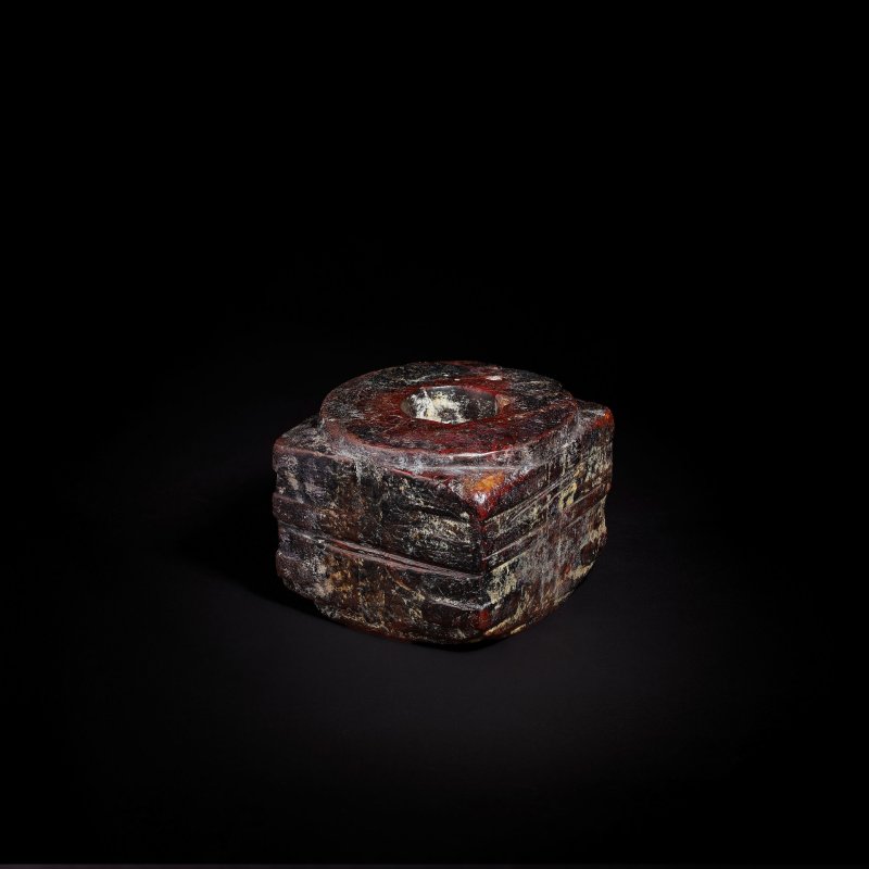 新石器時代　良渚文化　玉琮 | A JADE CONG - 图1
